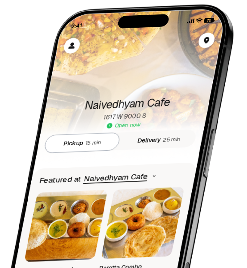 Naivedhyam Cafe app preview